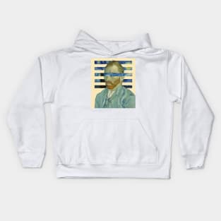 Van Gogh With Stary Night Kids Hoodie